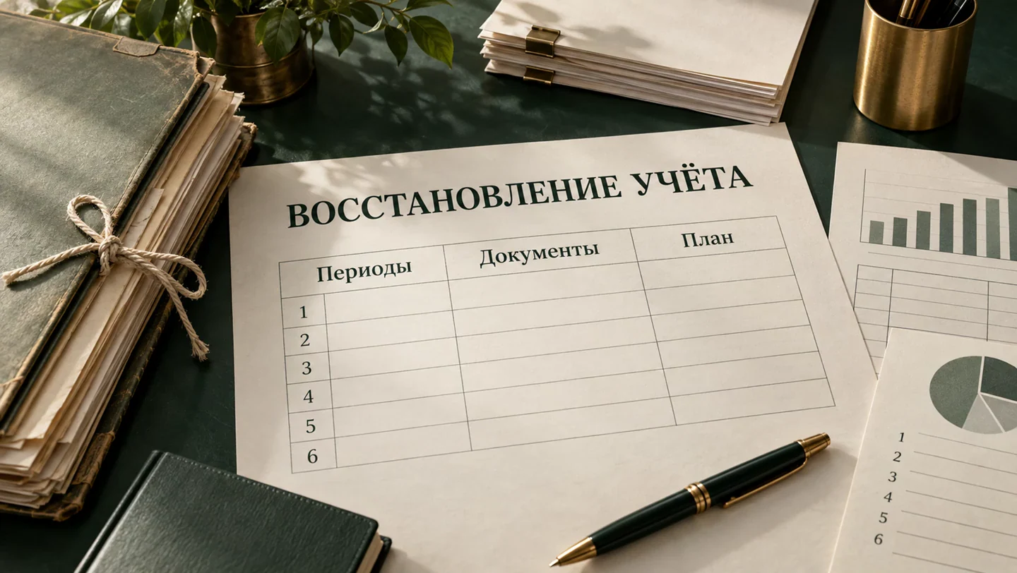 Иллюстрация к материалу: Восстановление учёта: с чего начать и как оценить объём работ